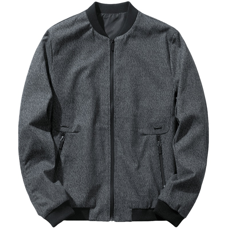 千纸鹤男装棒球领夹克2019秋休闲外套男士飞行jacket潮30185