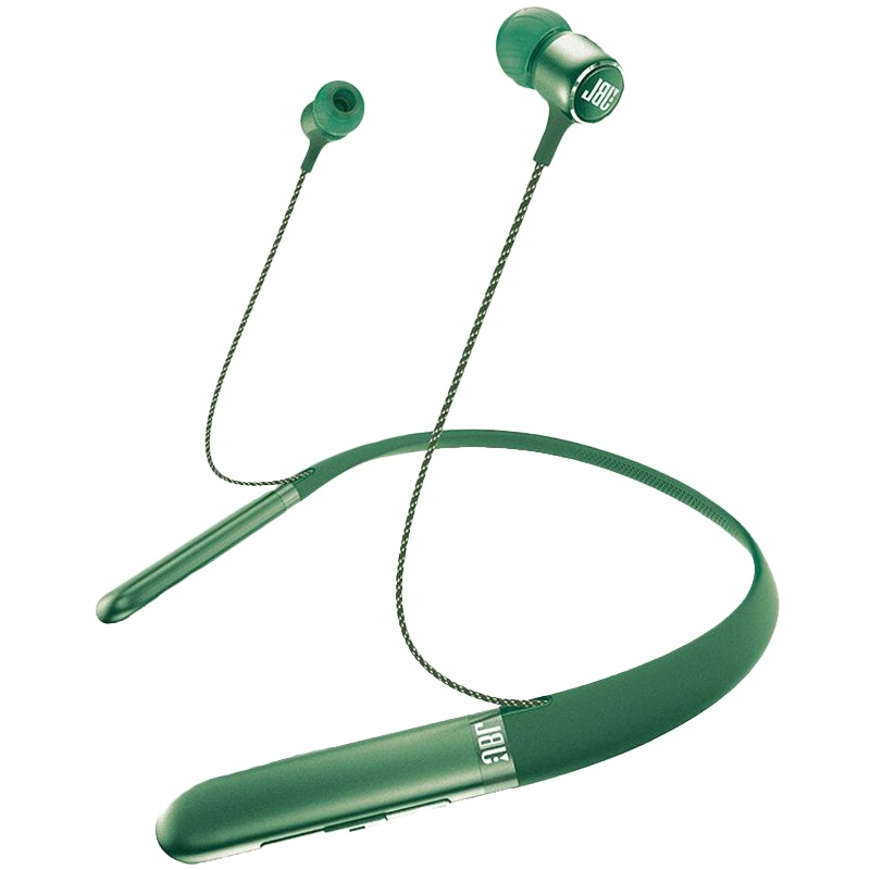 【自由聆听音乐随行】JBL LIVE200BT 颈挂式 入耳式无线蓝牙耳机 晶石绿