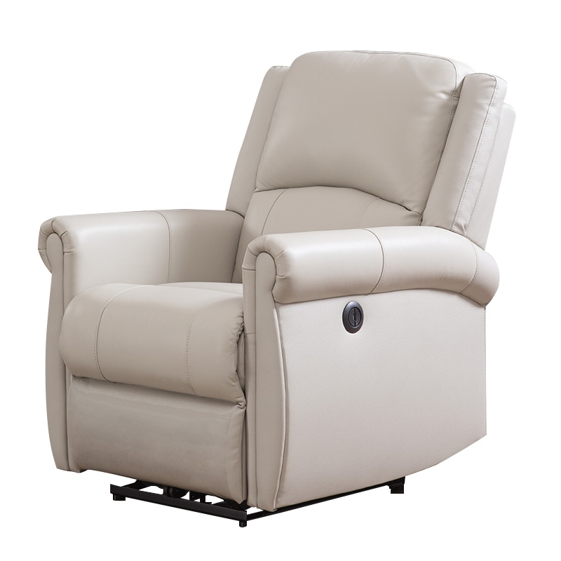 中源头等舱沙发北欧简约现代真皮皮质客厅多色电动功能单人沙发椅E343