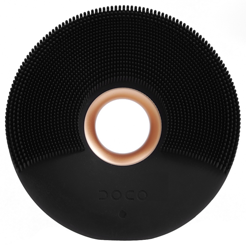 DOCO 小米有品洁面仪V001暗夜黑 高频微振声波洁面 食品级硅胶材质 三区两面2600细密毛刷 高效洁面改善毛孔粗大