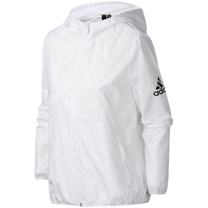 阿迪达斯女服外套夹克连帽梭织休闲运动服FM9304