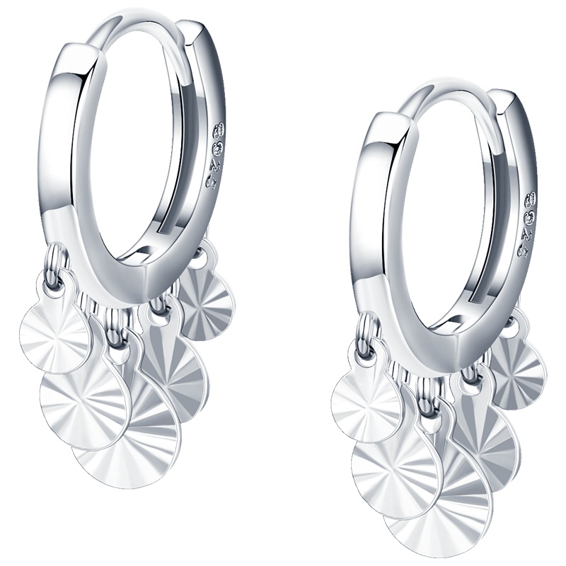 佰色传情(BRIR)耳环女925纯银韩国气质网红耳扣简约冷淡风耳坠耳饰品