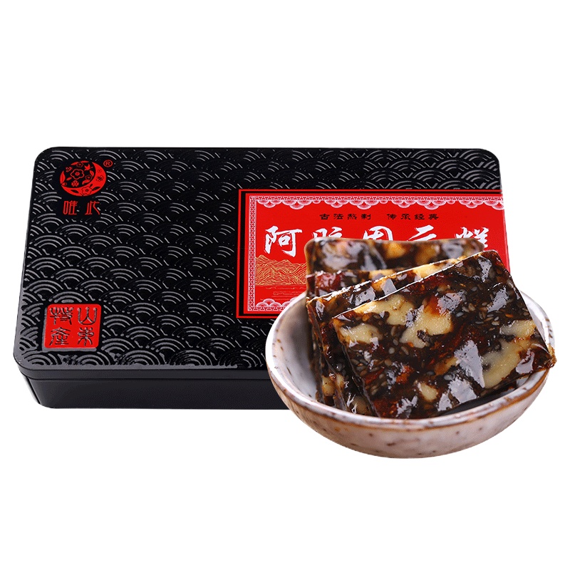 唯此阿胶固元糕正品纯块阿胶糕即食手工阿胶糕200g/盒