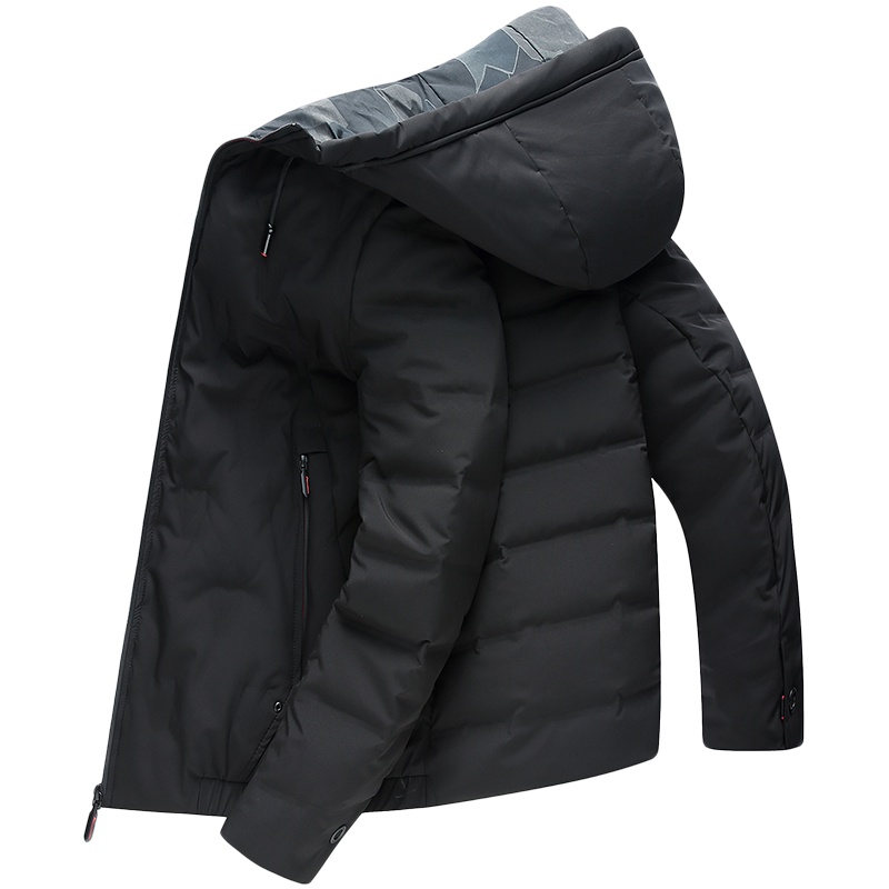 雅鹿2019新款羽绒服男士正品连帽短款白鸭绒冬装中青年潮流外套Y