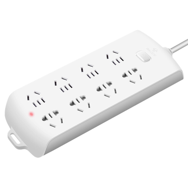 公牛(BULL)新国标插座 GN-B2080 插线板/插排/排插/接线板/拖线板 超功率保护 8位总控全长3米