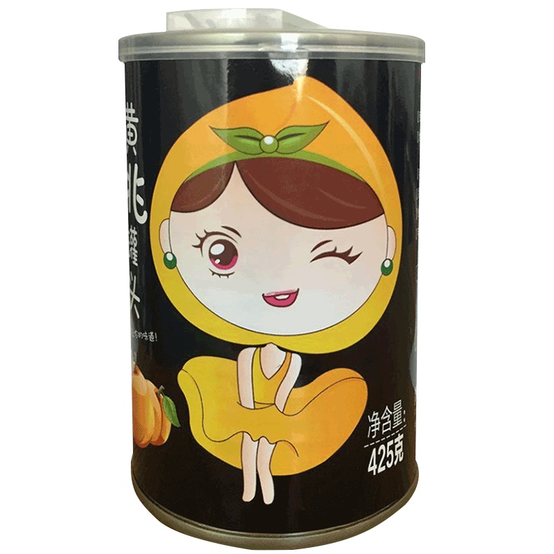 一品巷子糖水黄桃水果罐头黄桃罐头425g*4罐