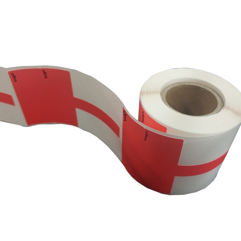 开仰(KAIYANG)T-38R-DX-SC不干胶标签纸T型预印logo尾纤标签38*25+30mm/200片/卷 红色