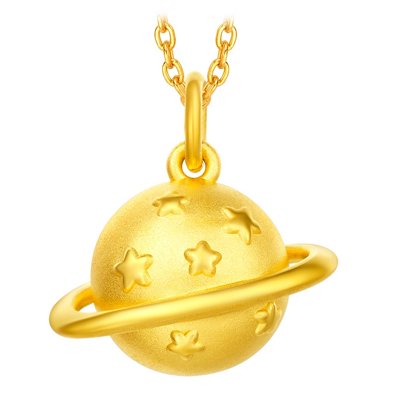 周大福行星B612星球小王子足金金饰品吊坠R18392定价
