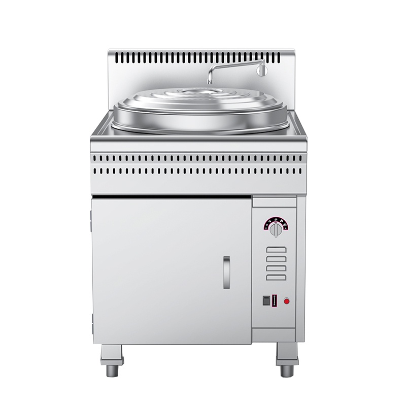 乐创(lecon)商用煮面炉 不锈钢单头燃气方形汤粉炉下面机 LC-J-DKZ02
