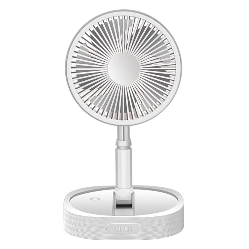 苏宁宜品伸缩折叠无线风扇便携式多功能电风扇静音可充电落地扇家用台式学生宿舍床上户外夏天桌面风扇