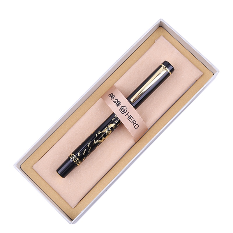 英雄(HERO)钢笔 9063 八骏图美工笔(明尖) >0.7mm 1支 书法绘画美工笔