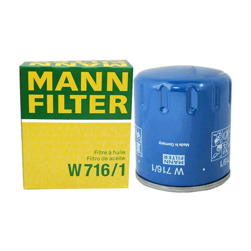 曼牌(MANN)机滤W716/1适配比亚迪S7/秦/唐/宋/雪铁龙C3-XR/C4L/DS/308/408/哈弗