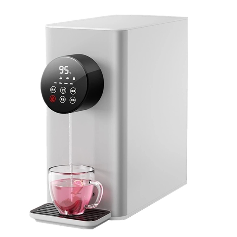 德国德克西WS-10 即热净水器家用直饮加热一体机反渗透饮水机RO膜台上式 小型饮水机直饮机 免安装 灰色款 (含滤芯)