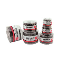 得力 Deli 8563 3#黑色长尾夹(32mm,1_1/4'',24只/筒装)(包装数量 24只)