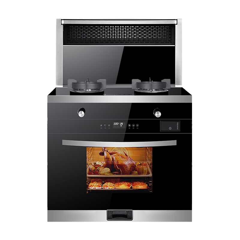 SAST/先科集成灶一体灶变频家用消毒柜油烟机侧吸下排烟灶环保灶蒸烤箱 SH90ZK 天然气