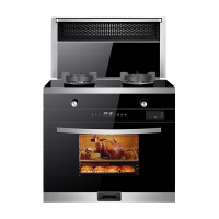 SAST/先科集成灶一体灶变频家用消毒柜油烟机侧吸下排烟灶环保灶蒸烤箱 SH90ZK 天然气