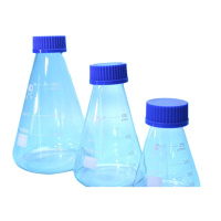 丝口三角烧瓶 150ml黑盖螺口带盖锥形瓶