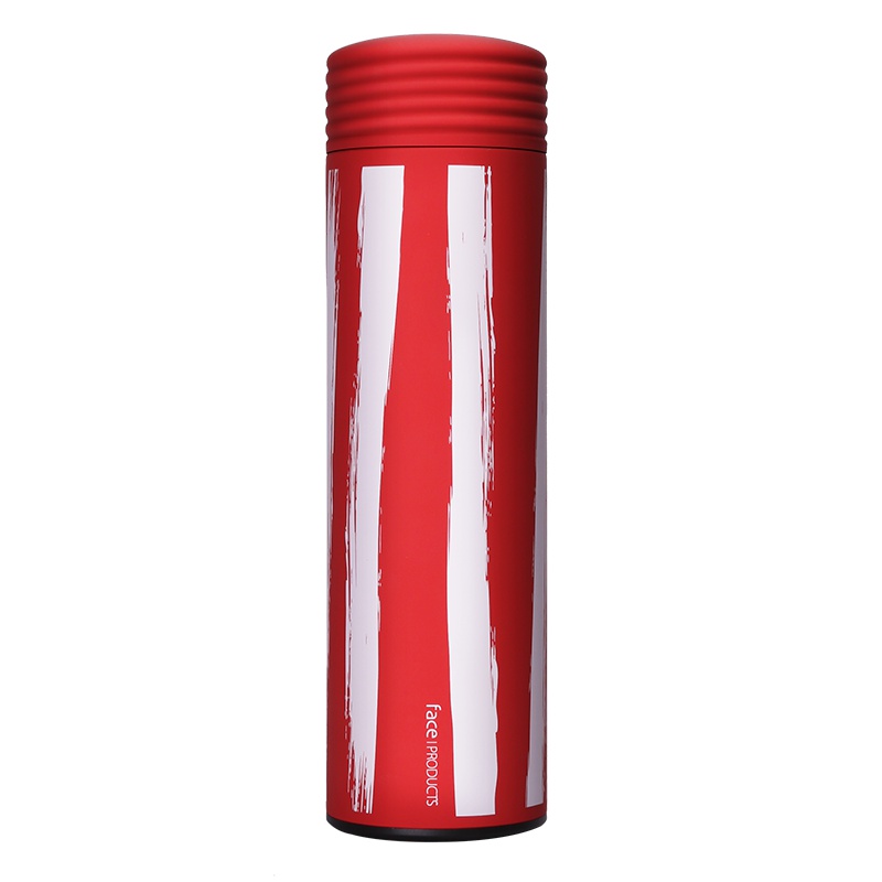 Face保温杯 DC45 450ml 304不锈钢创意水杯 中国风墨迹条纹款式 男女士学生通用便携大容量家用茶杯子