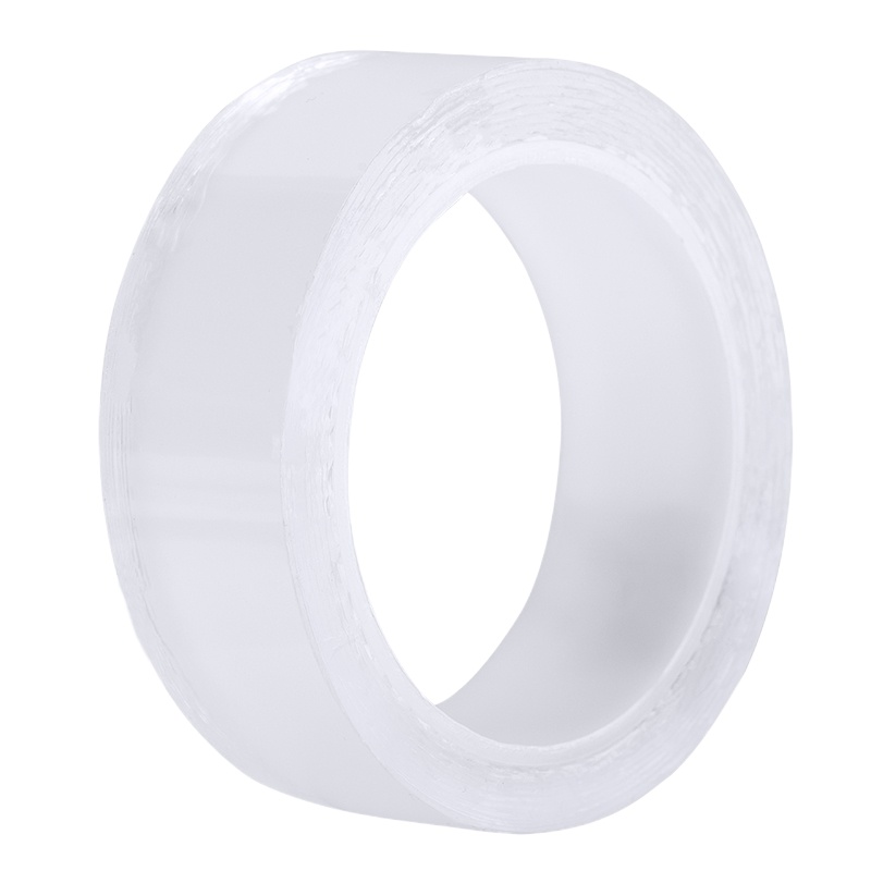 得力 30mm*3m万次纳米强力无痕魔力胶带 透明家用车用无痕双面胶 33601