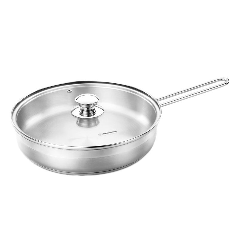 西屋(Westinghouse)平底锅煎锅26cm通磁304不锈钢煎蛋饼牛排煎锅 WKW-2001