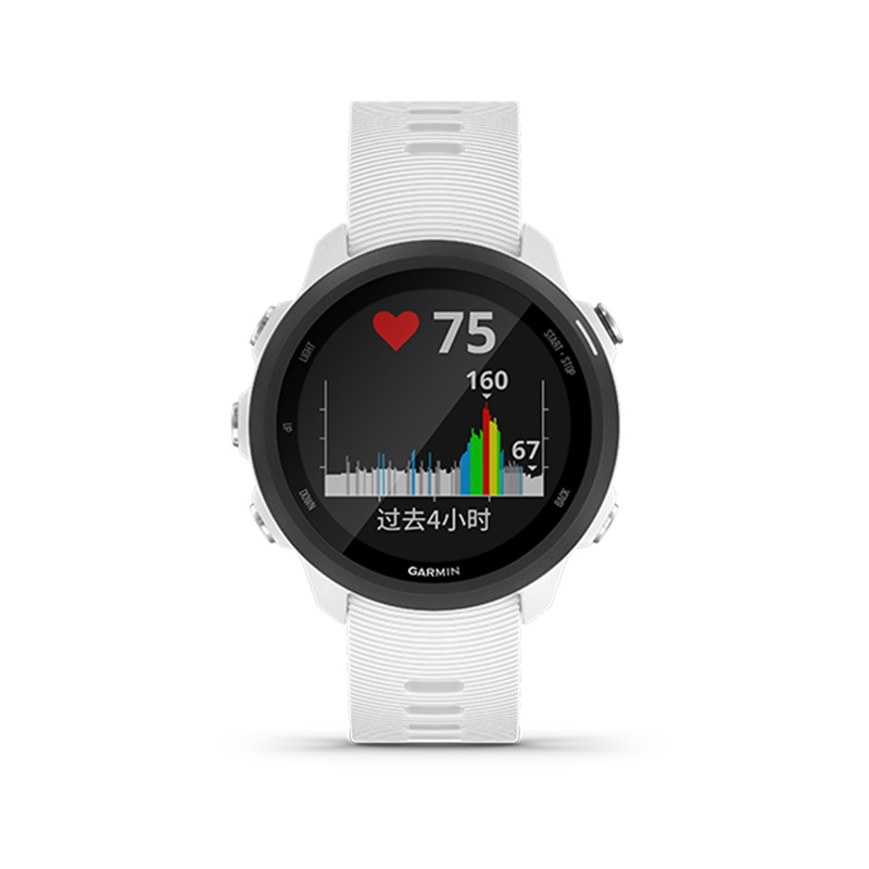 Garmin佳明Forerunner245M高阶跑步心率运动智能功能手表旗舰防水50m(纯净白音乐版)