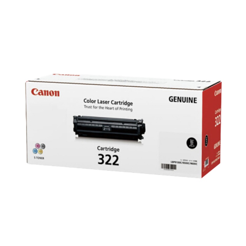 佳能(Canon)硒鼓CRG322 BK 黑色标准容量原装耗材(适用LBP9100Cdn)