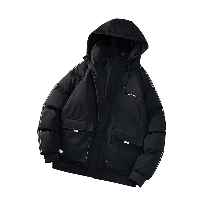 DEBRAND连帽外套男士棉衣冬季2021新款韩版潮流棉袄加厚潮牌棉服