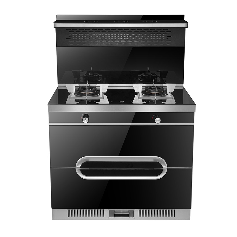 大臣(Dachen)顶部保温 集成灶JJZY-900A2 液化气 自动清洗 集成环保灶 烟灶消一体套餐 黑色