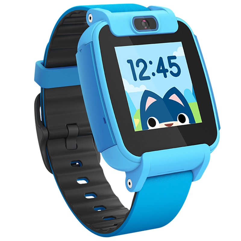 搜狗糖猫儿童电话手表视频版T3 多重定位消息短提醒内置扬声器拍照 蓝色