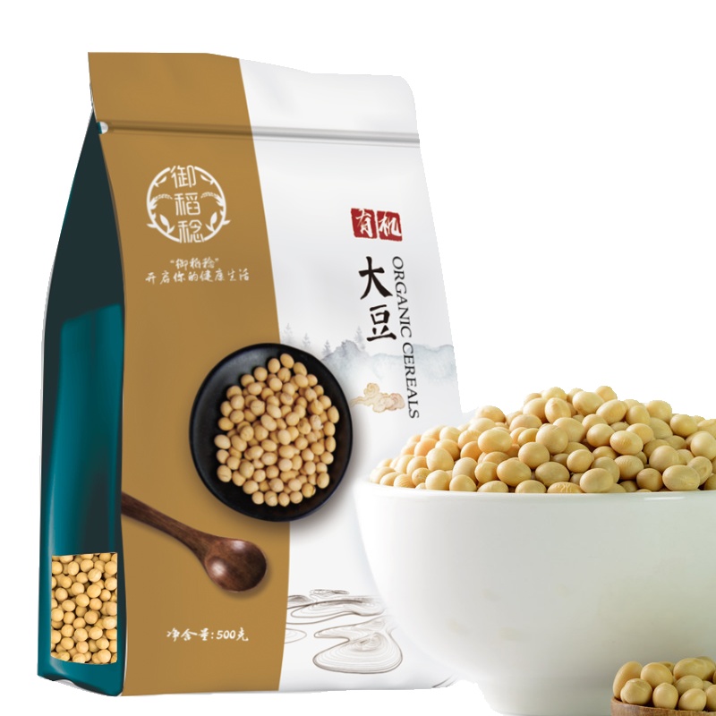 御稻稔 精选有机黄豆 大豆 东北五谷杂粮粗粮 无添加 500g