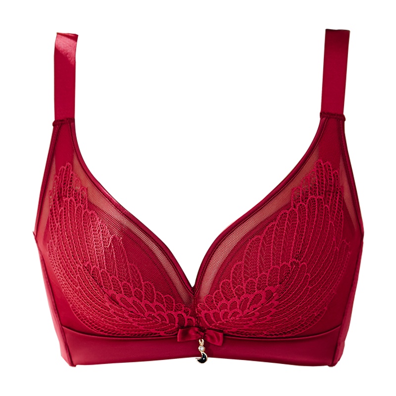 北极绒(Bejirog)内衣女无钢圈小胸聚拢调整型女士收副乳上托胸罩薄款美背无痕文胸