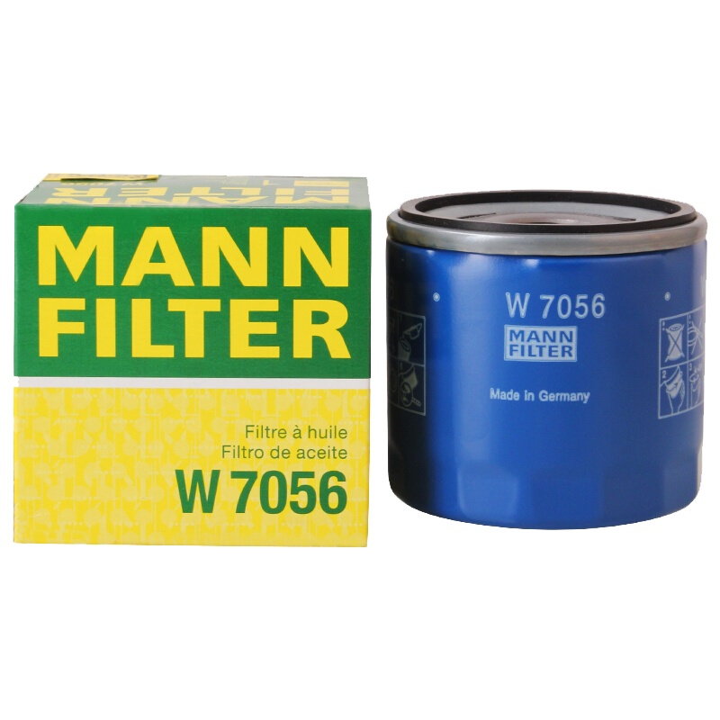 曼牌(MANN)机滤W7056适配长安/睿骋/菲跃/猛禽/远景/帝豪/君越/英朗/凯迪拉克/宝骏/荣威/酷威/名爵
