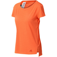 adidas阿迪达斯女子短袖T恤训练跑步透气运动服CF4438. XS CF4438高光橙S18
