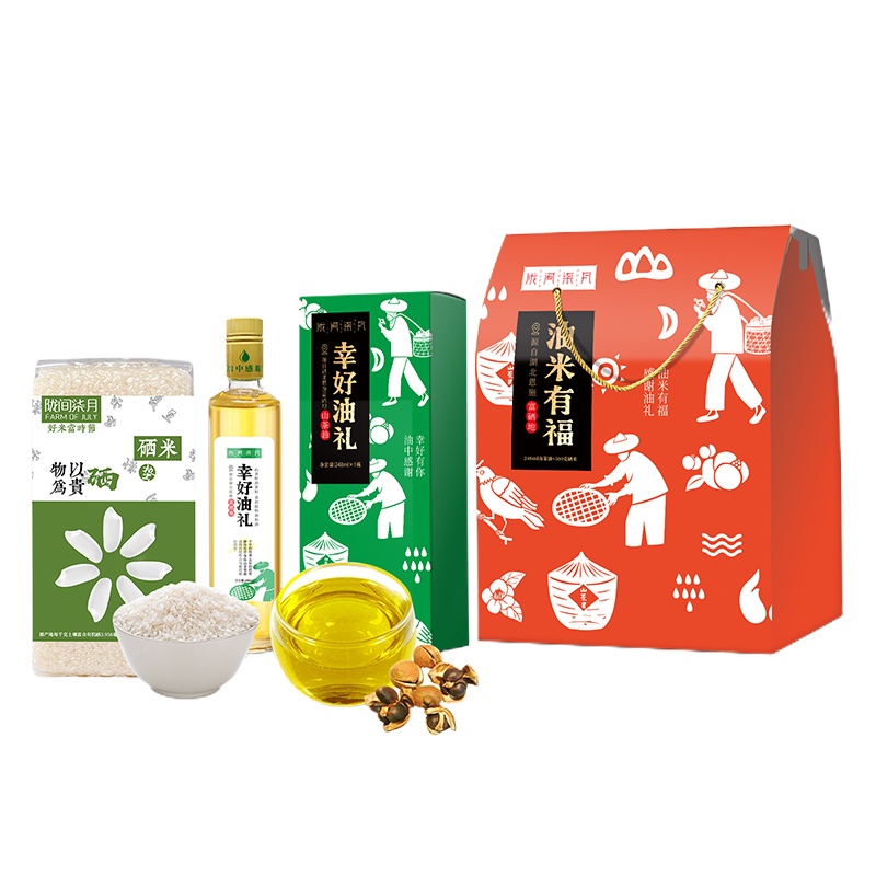 陇间柒月/油米有福/A款/Z061/两箱起订(10套/箱)