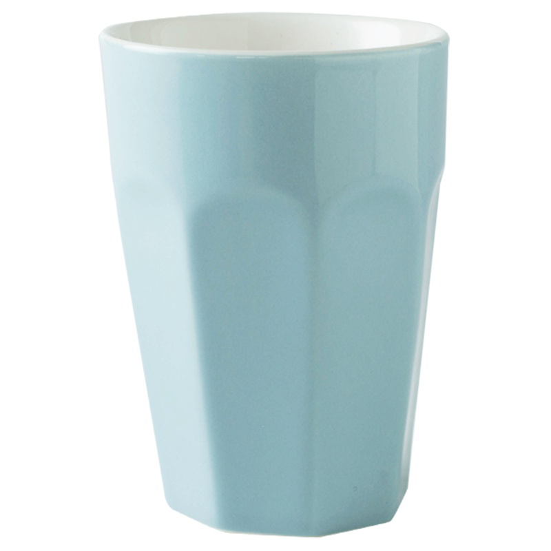 苏宁极物 棱面陶瓷凉水杯陶瓷马克杯杯子个性潮流情侣男女牛奶咖啡茶杯家用水杯