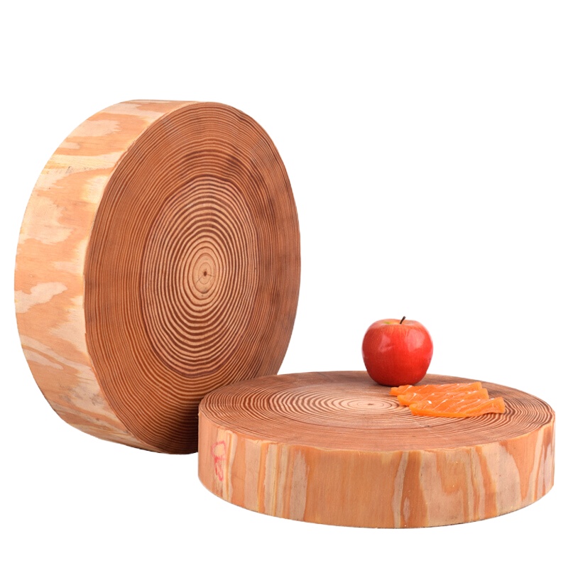 厨房圆形松木菜板菜墩