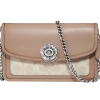 COACH/蔻驰 经典标志涂层帆布PARKER斜挎包 89289 19*12*3CM牛皮革\PVC