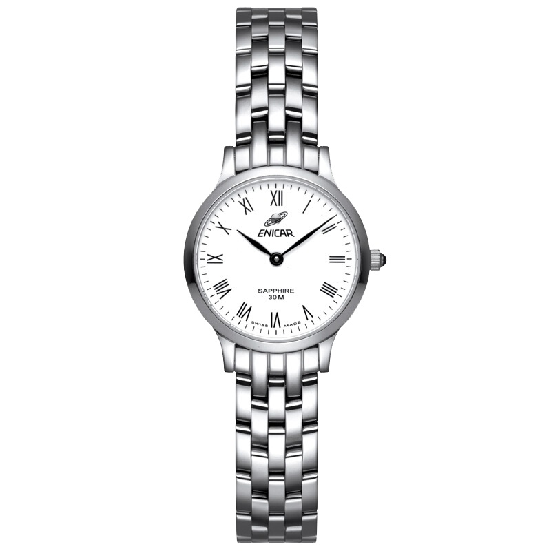 英纳格(ENICAR)石英纳米系列时尚简约休闲商务钢带石英女士手表262/30/280aA