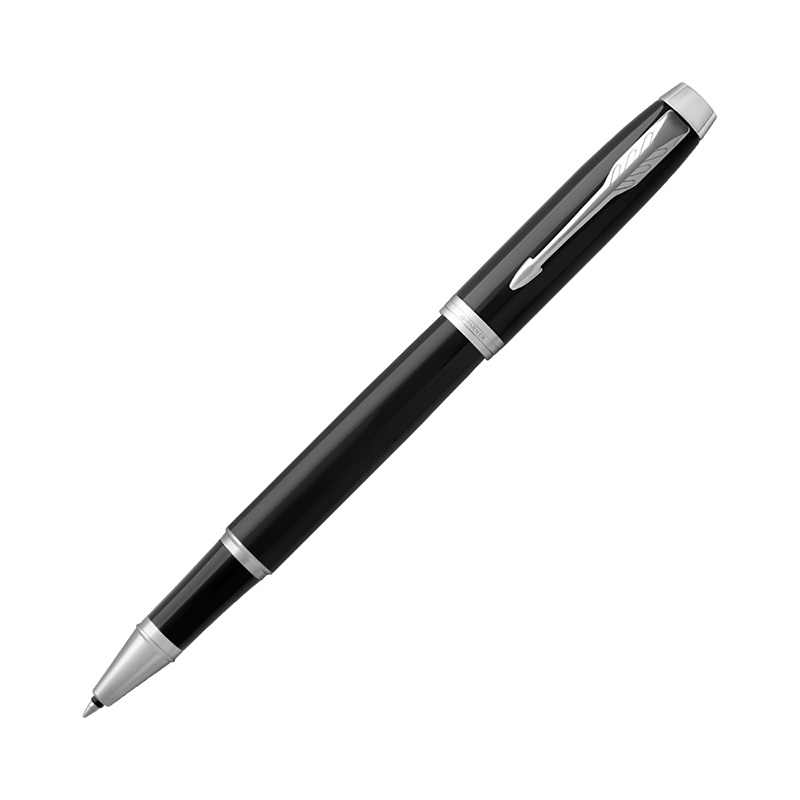 派克PARKER 签字笔IM纯黑丽雅白夹宝珠笔 学生商务办公文具用品日常书写0.7mm宝珠笔芯