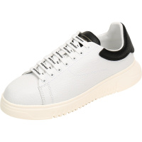 EMPORIO ARMANI 阿玛尼 男士牛皮革系带休闲运动鞋板鞋 X4X264 XM585