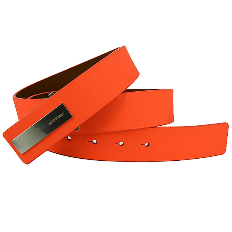 MASCOMMA时尚炫彩内嵌式板扣皮带腰带 4DMW536 荧光橙