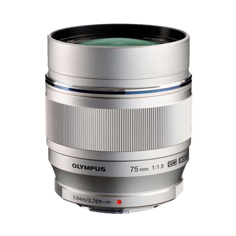 奥林巴斯(OLYMPUS)75mm f1.8广角定焦镜头 微单镜头 银色 奥林巴斯卡口 58mm 远摄定焦