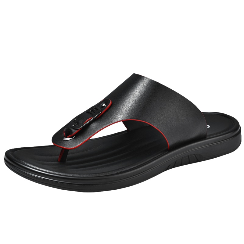 卡帝乐鳄鱼男士夏季个性潮流人字拖软底防滑夹脚凉拖沙滩鞋男