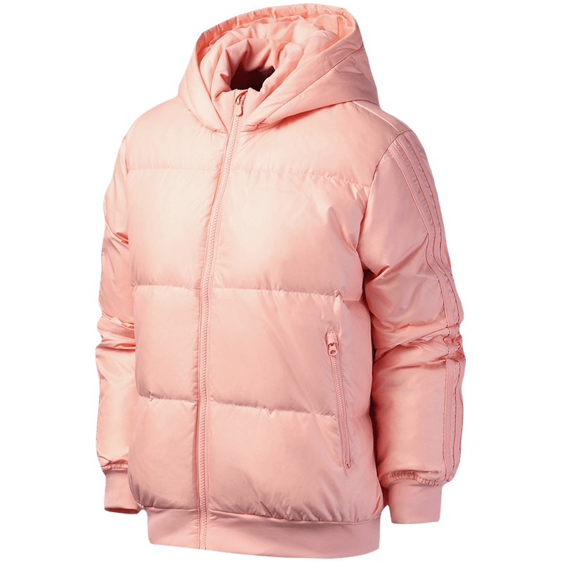 adidas阿迪达斯NEO女装运动服休闲连帽保暖羽绒服EI4406