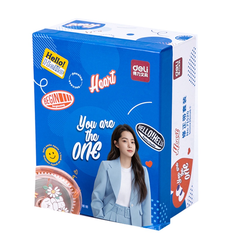 得力(deli)71520修正带5mmx30m/个 6个装 改正带涂改带改错带修真带改字带修正带学生修正带学生文具