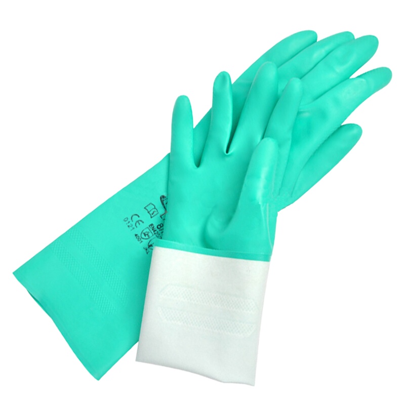 Honeywell LA102G 无衬丁腈防化手套耐酸碱耐油劳保手套8码1副 (单位:副)