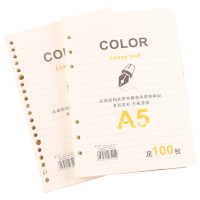 文章 3425 A5 活页笔记本内芯 六孔活页芯 100张/本 （本）