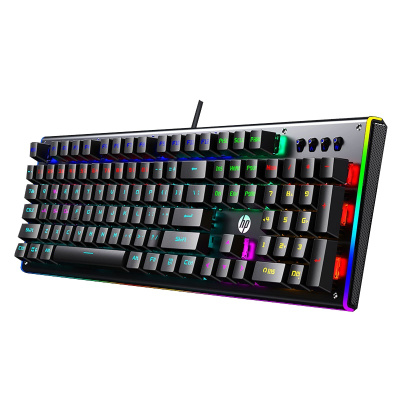 HP/惠普GK600F机械键盘混光黑轴键鼠套装游戏键盘吃鸡背光键盘鼠标耳机三件套笔记本办公网吧赛博朋克有线外接104全键
