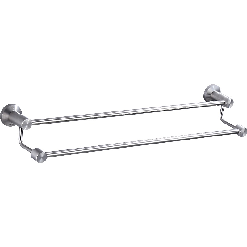正山(Zhengshan)毛巾架304不锈钢毛巾杆双杆浴室置物架壁挂卫生间挂架五金挂件定制