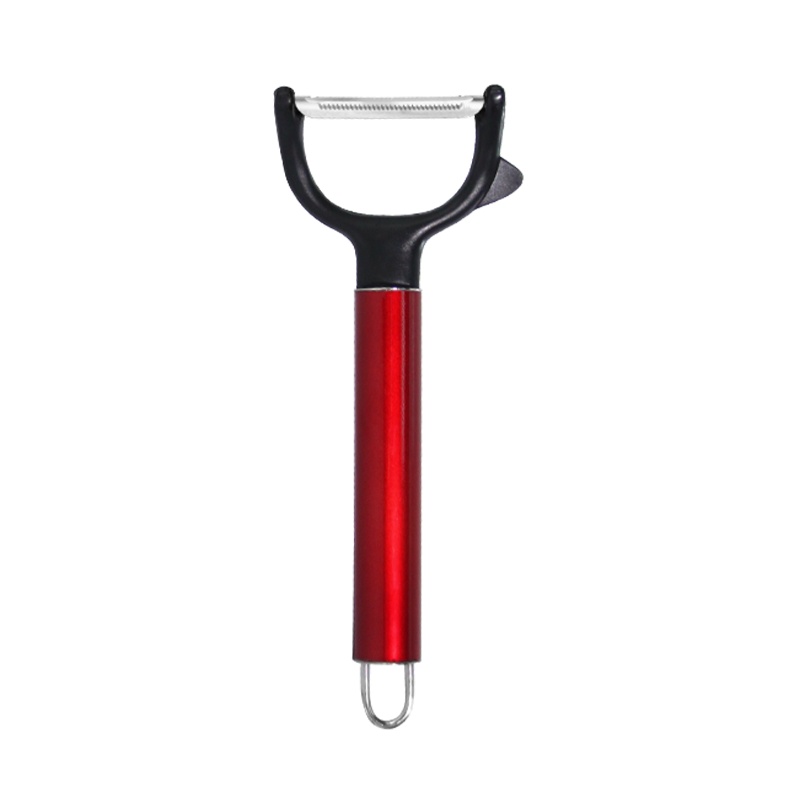 法克曼FACKELMANN亮红手柄 Y形削皮器 果蔬削皮刀去皮器